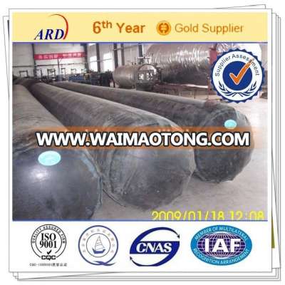 Inflatable mandrel rubber balloon for culvert making