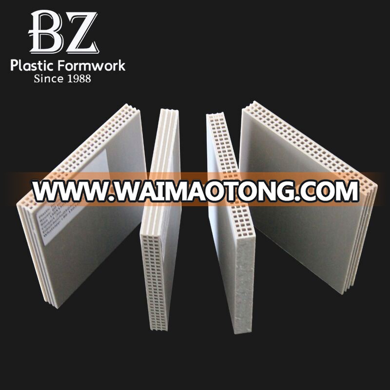 Construction building materials plastic pp hollow formwork board for construction formwork for sale